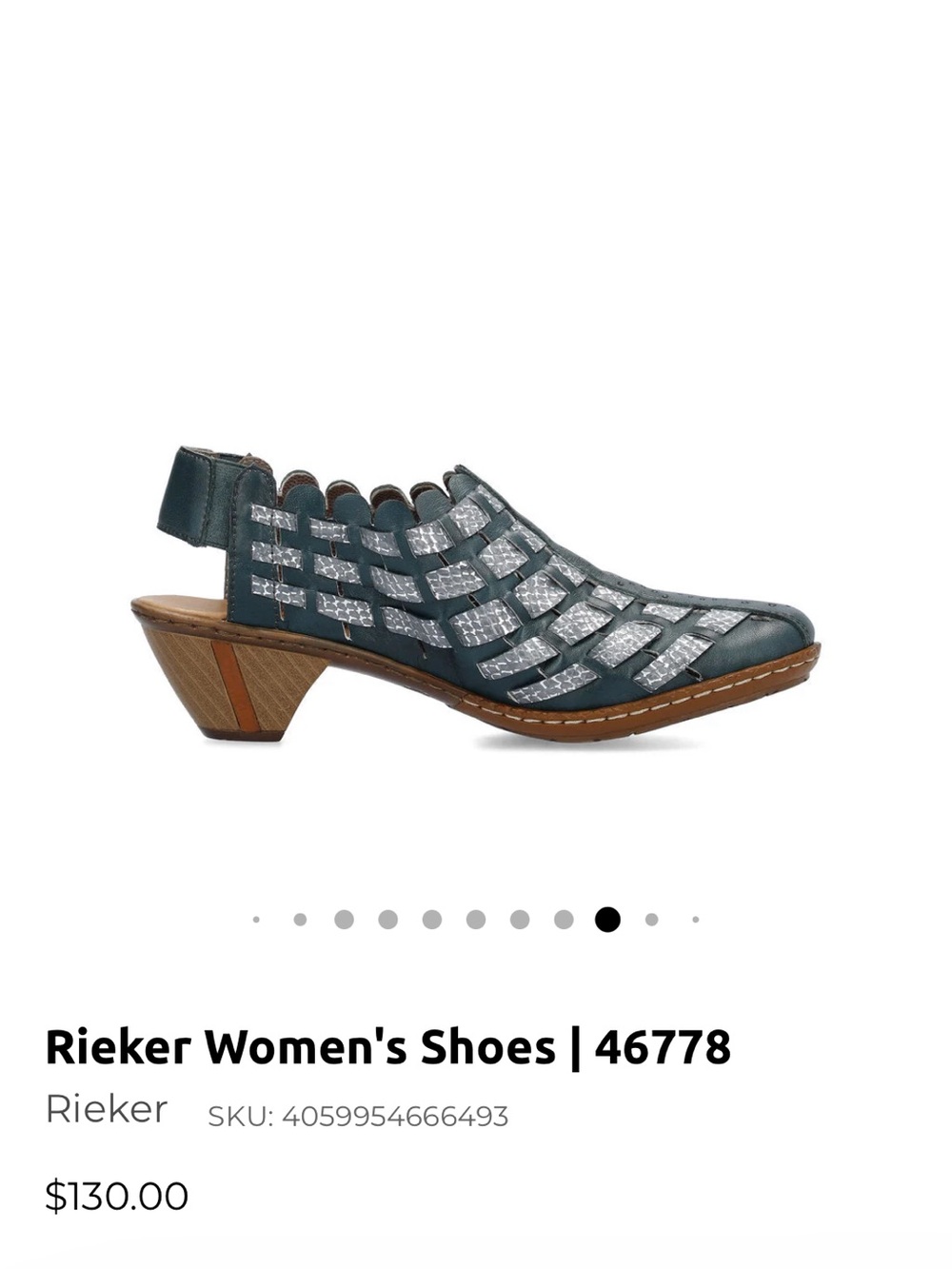Women’s Rieker woven  Slingback Heels Brand new size 39